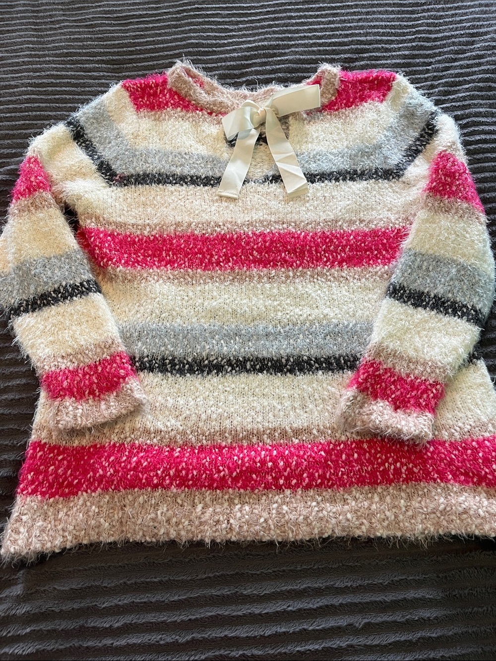 Super soft striped tunic sweater